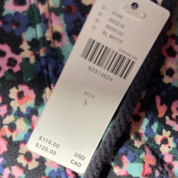 Gola X Anthropologie NWT generous S/M Hoodie Sweatshirt Floral Design, pockets - Picture 8 of 15